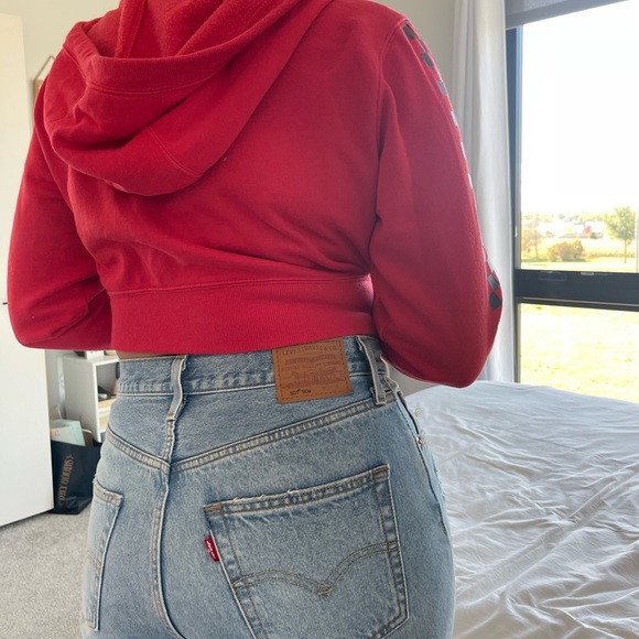 Forever 21 Cropped Zip up - Picture 3 of 5